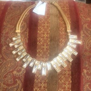 White House Black Market Goldtone Necklace